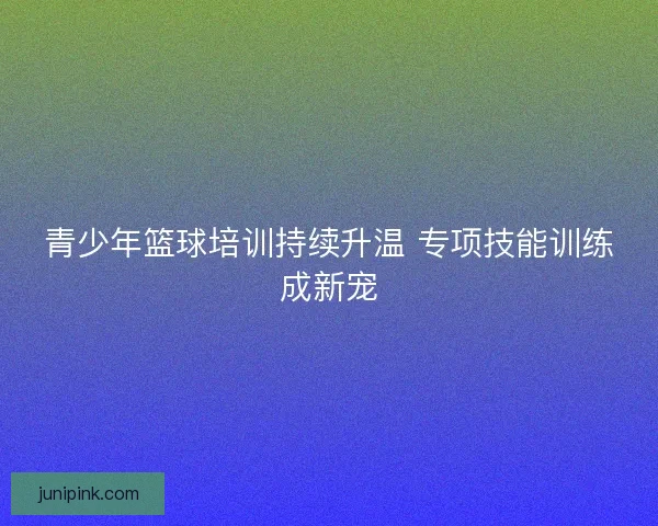 青少年篮球培训持续升温 专项技能训练成新宠